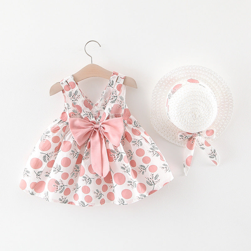 Baby Girl Short-Sleeve Skirt Set