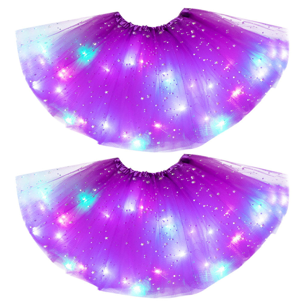 LED Light-Up Sequin Tutu Skirt