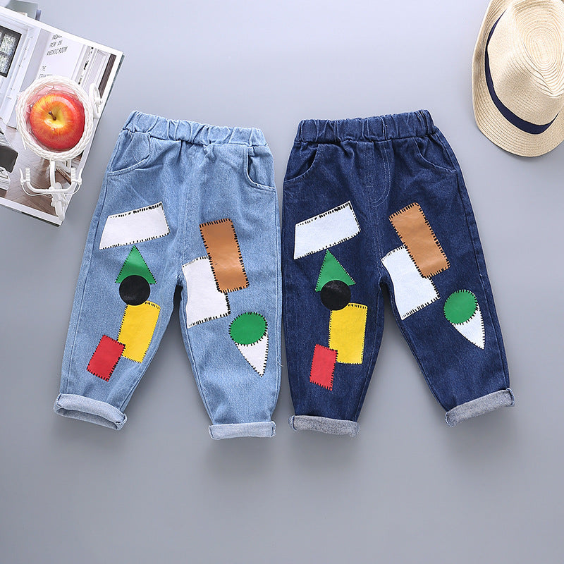 Boys' Spring Sport Casual Jeans
