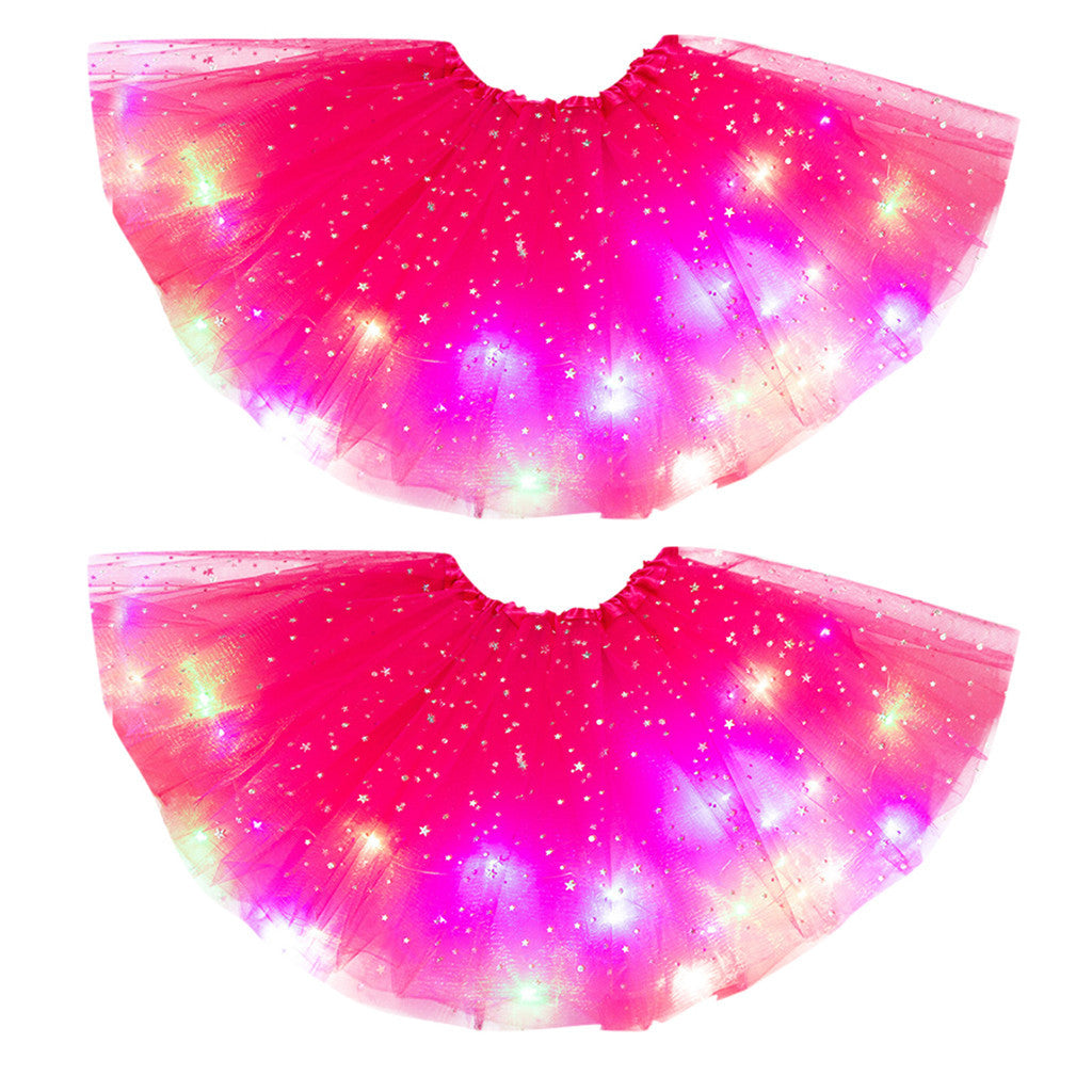 LED Light-Up Sequin Tutu Skirt