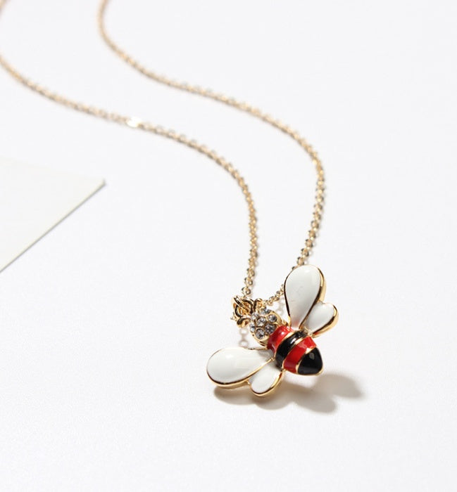 Bee Pendant Statement Necklace