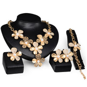 Exaggerated Gold-Tone Jewelry 4-Piece Set