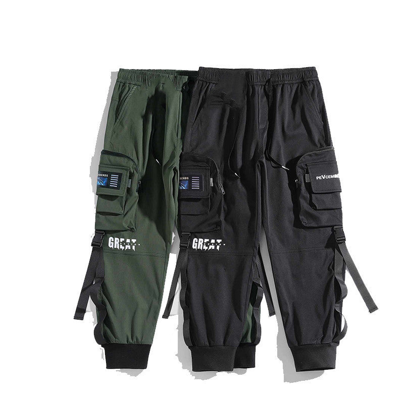 Men's Casual Streetwear Overalls