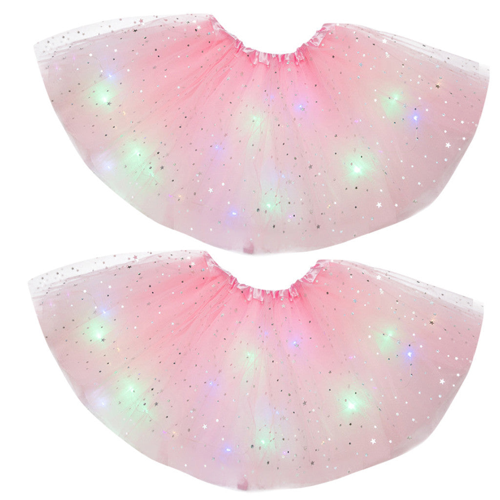 LED Light-Up Sequin Tutu Skirt