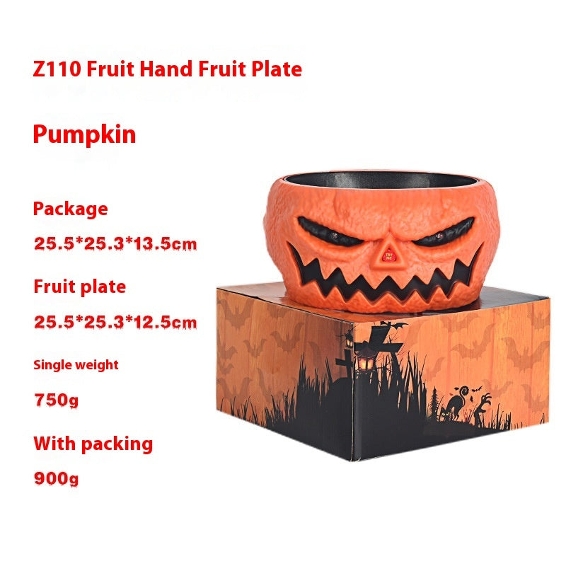 Motion-Activated Halloween Pumpkin Candy Bowl