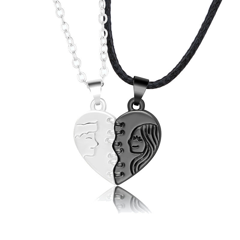 Magnetic Handshake Couples Necklace