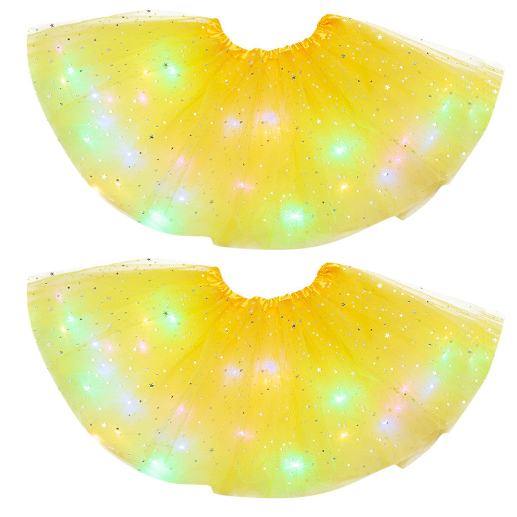 LED Light-Up Sequin Tutu Skirt