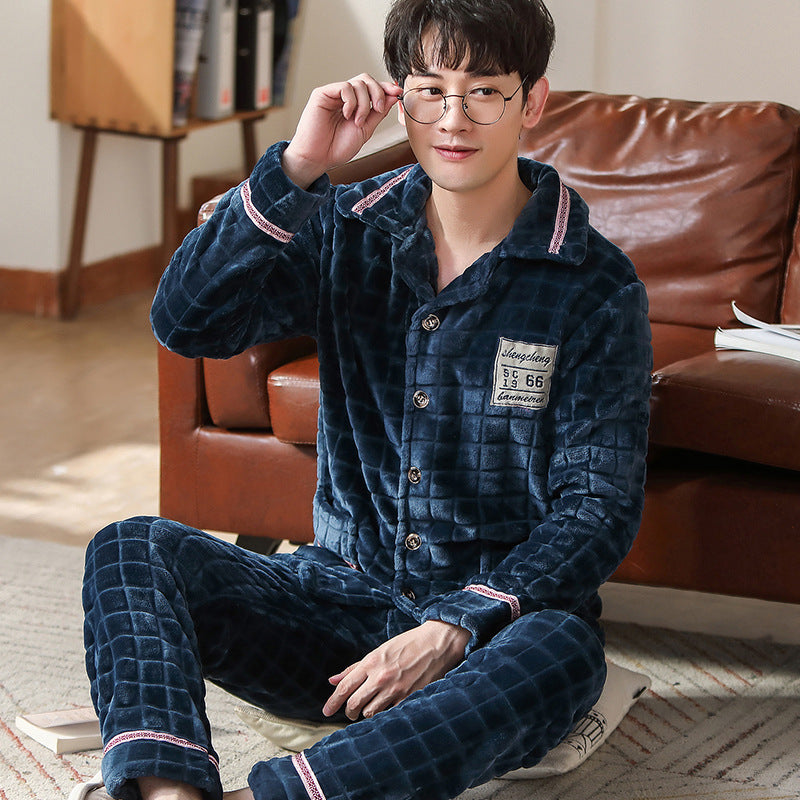 Men's Flannel Thermal Pajamas