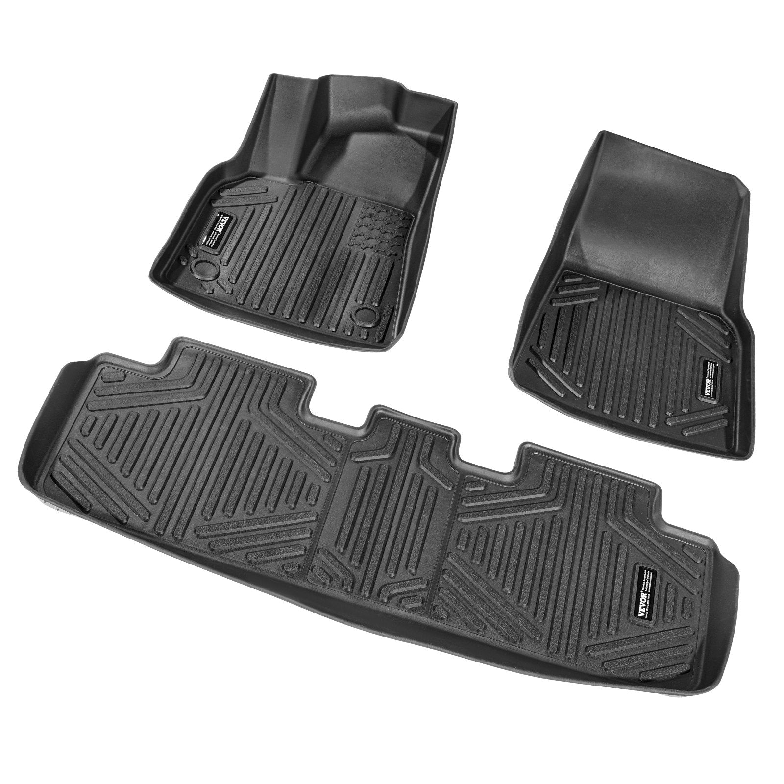TPE Floor Mats — Fits Tesla Model Y (2021-2024), 3-Piece