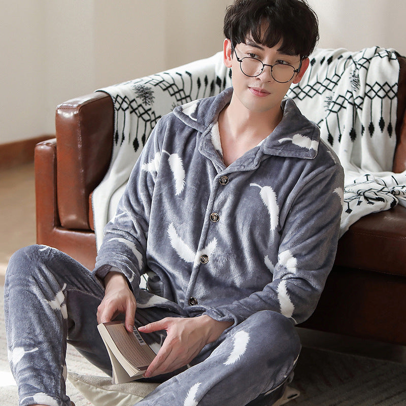 Men's Flannel Thermal Pajamas