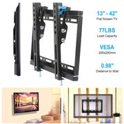 Tilt TV Wall Mount for 13-42in Flat Screens