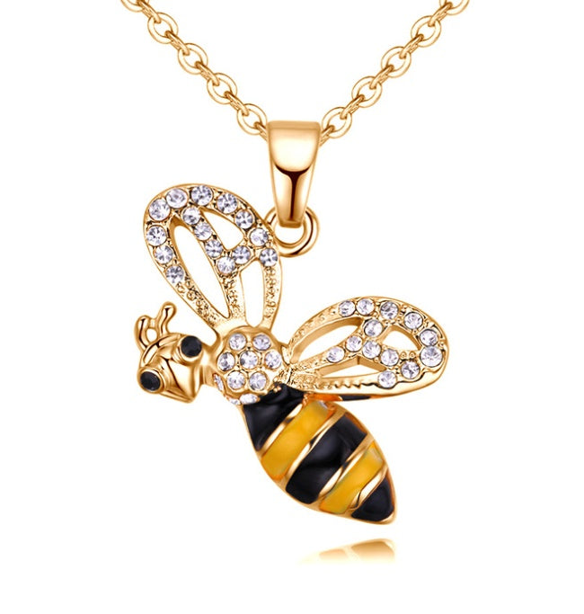 Bee Pendant Statement Necklace