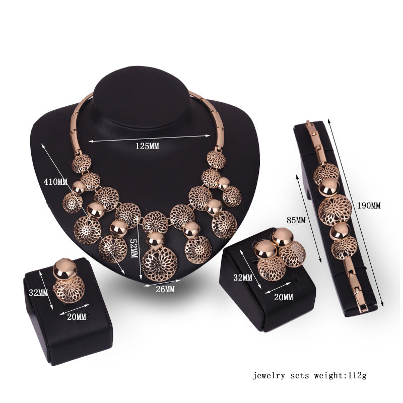 Korean Bridal Jewelry 4-Piece Set