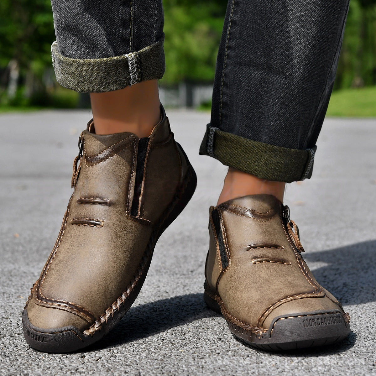 Men's Side-Zip Casual Ankle Boots