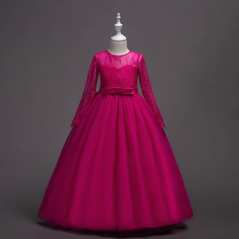 Kids' Long Flower Girl Dress