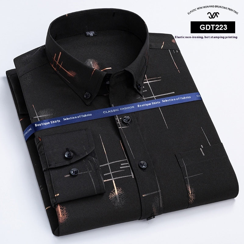 Men's Wrinkle-Free Plaid Shirt — Classic Fit