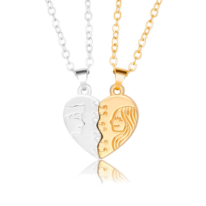 Magnetic Handshake Couples Necklace