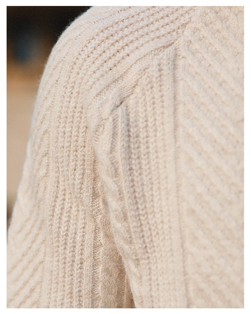 Men's Thermal Lapel Base Sweater