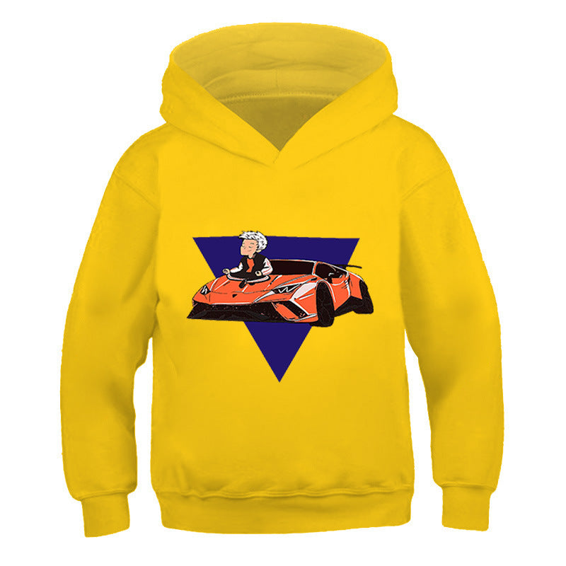 Kids' Cartoon Print Hooded Sweatshirt