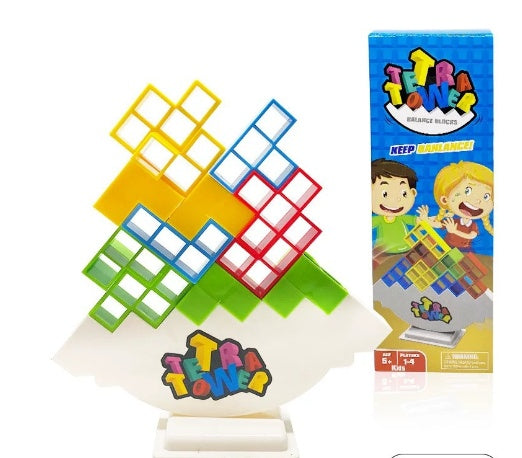 Family Tower Block Stacking Game