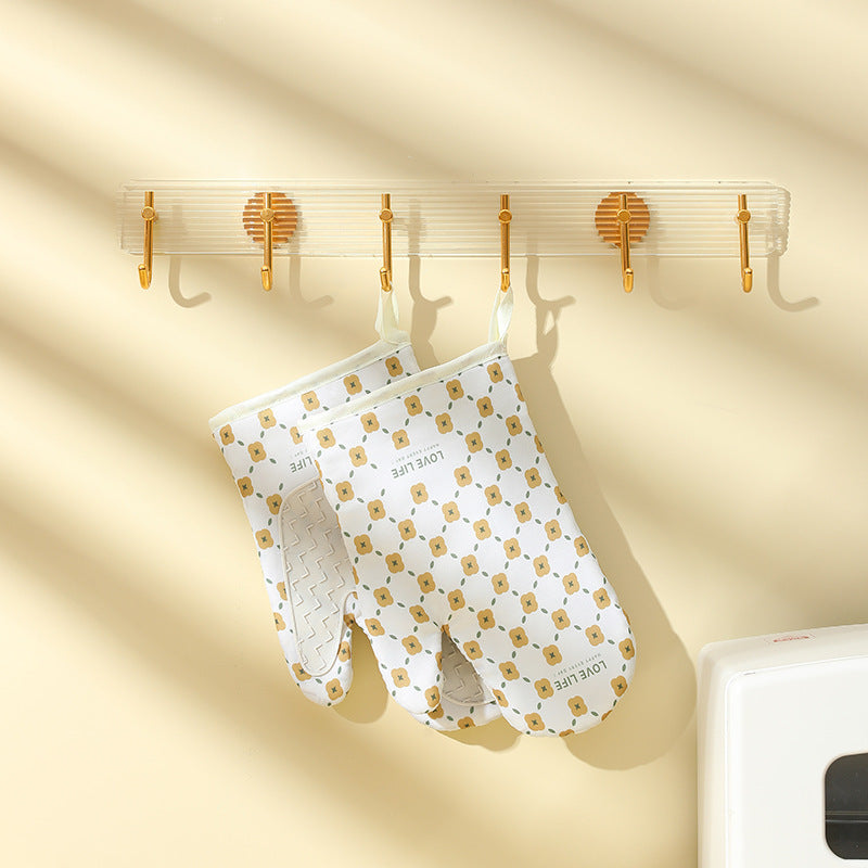 Heat-Resistant Cotton Oven Mitts