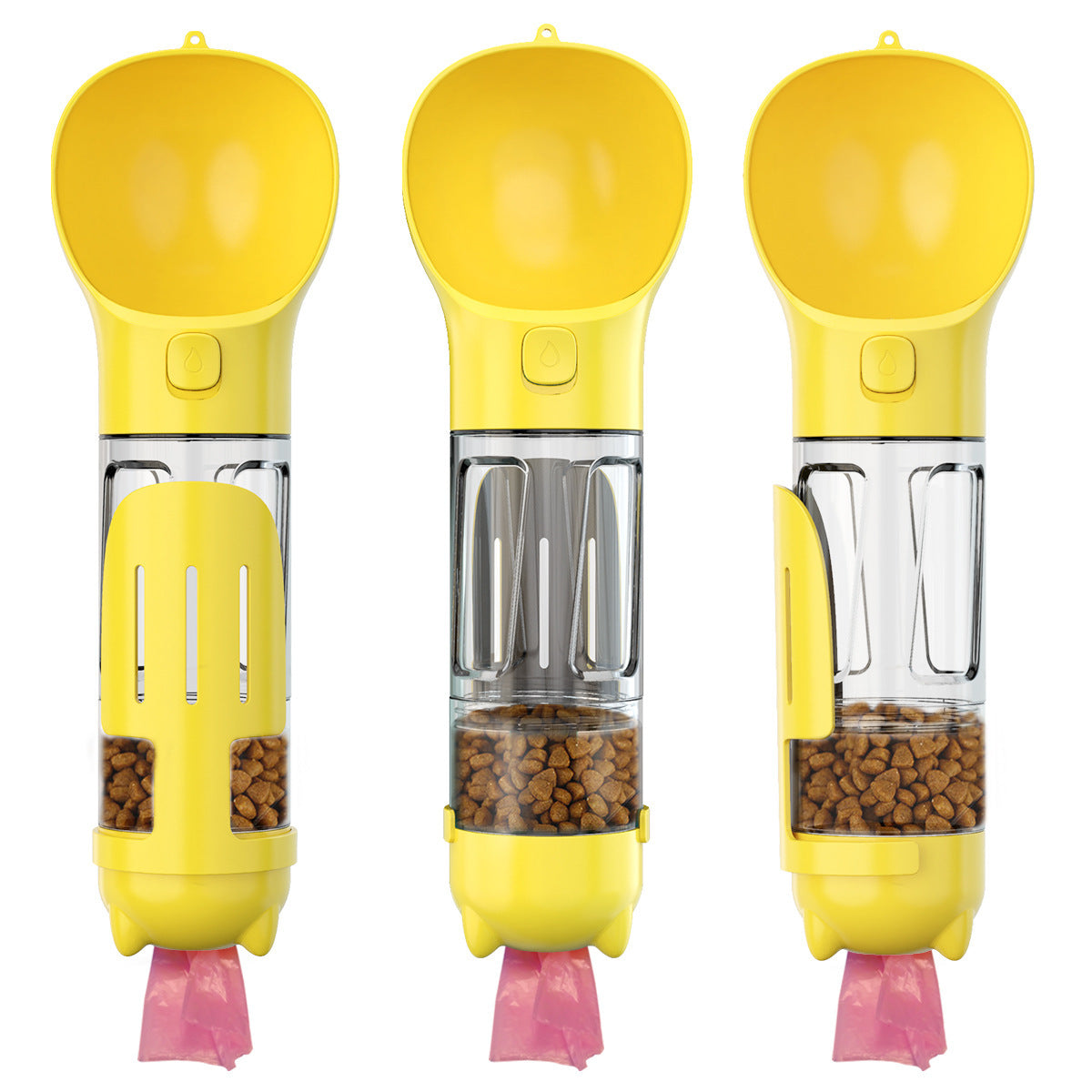 3-in-1 Travel Dog Water Bottle & Treat Dispenser