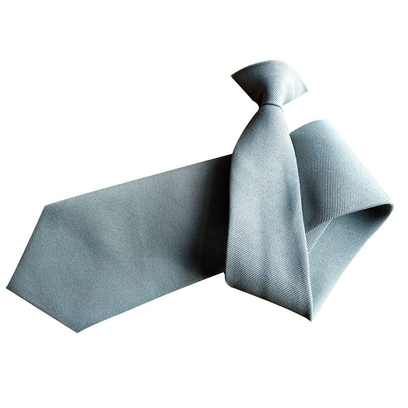 Black Buttoned Security Tie