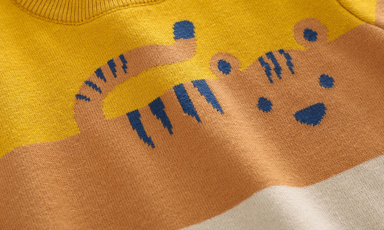 Boys' Cartoon Double-Layer Sweater