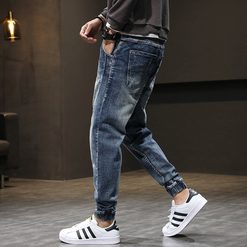 Men's Plus Size Velvet Stretch Slim Jeans