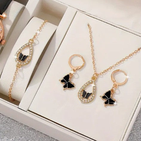 Butterfly Jewelry 4-Piece Set