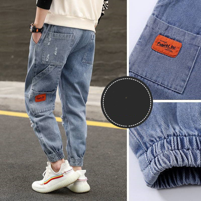 Boys' Loose-Fit Casual Jeans