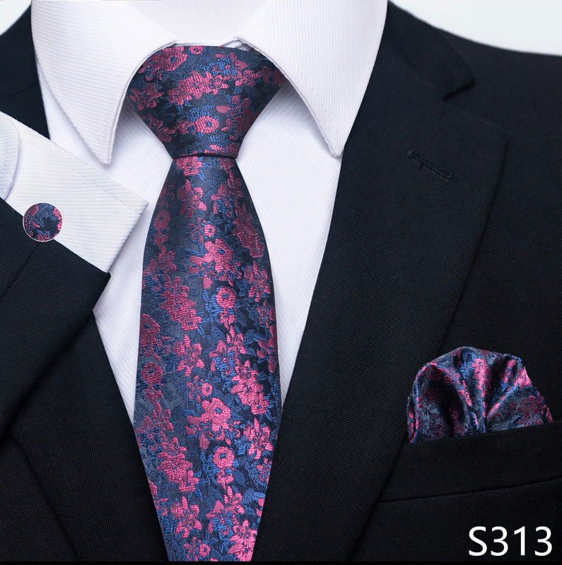 Men's Tie, Scarf & Cuff Buckle Set