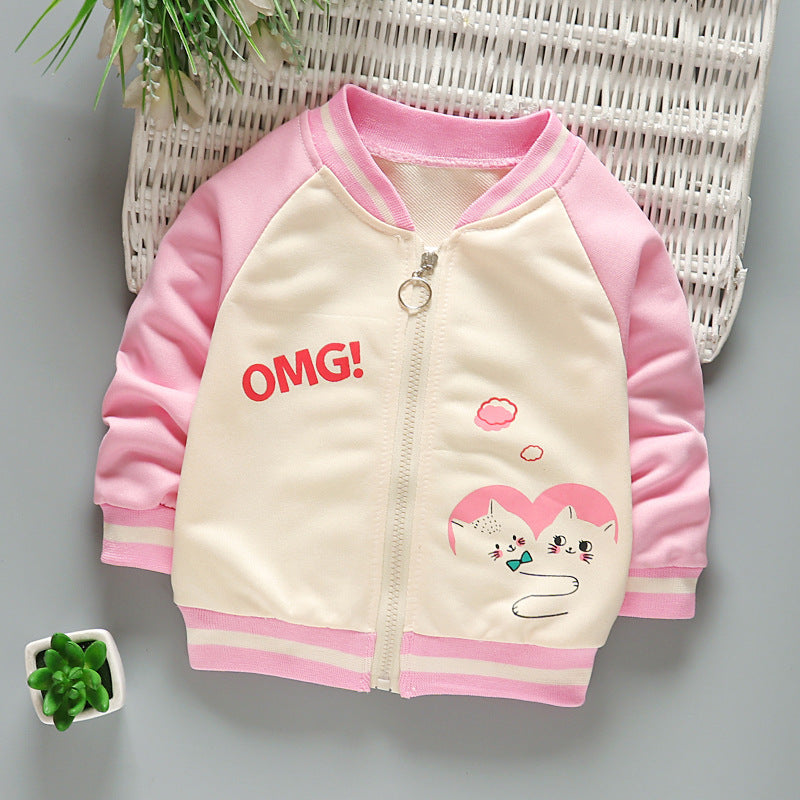 Kids Casual Baseball Jacket