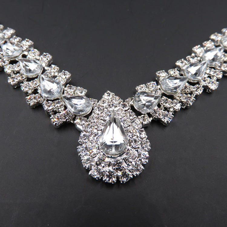 Cartih Bridal Drop Necklace & Earrings Set