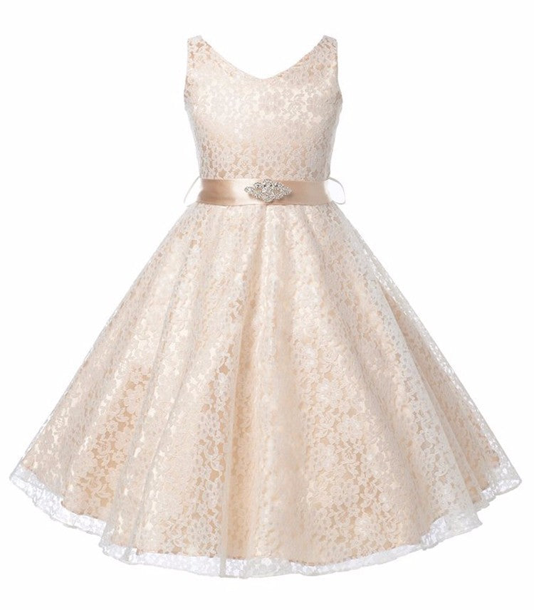Girls' Lace Costume Dress