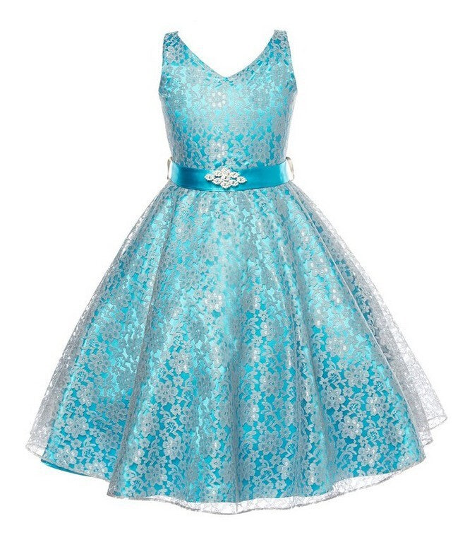Girls' Lace Costume Dress