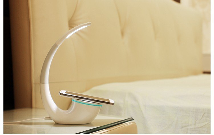 Touch-Dim Desk Lamp with Wireless Charger