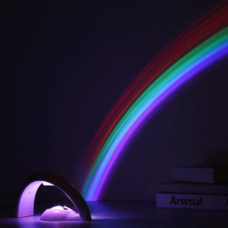 LED Rainbow Sky Projection Night Light