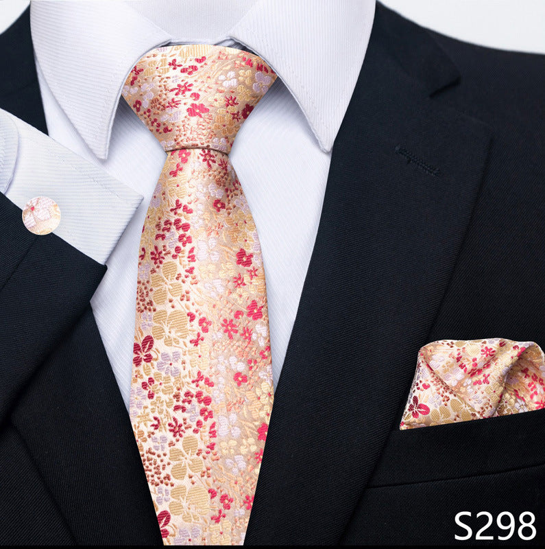 Men's Tie, Scarf & Cuff Buckle Set