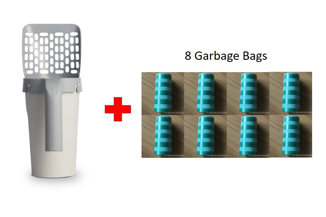 Lazy Cat Litter Scoop with Storage Box