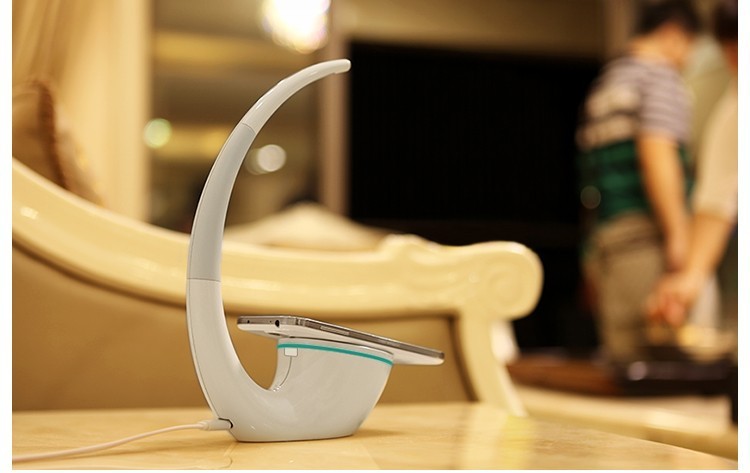 Touch-Dim Desk Lamp with Wireless Charger