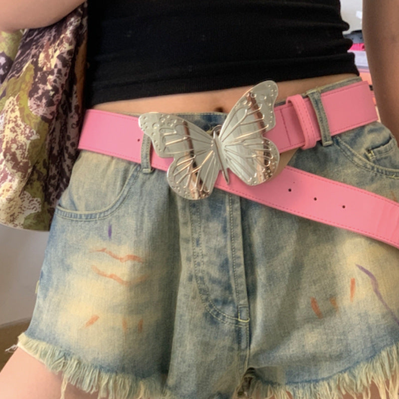 Versatile Belted Jeans