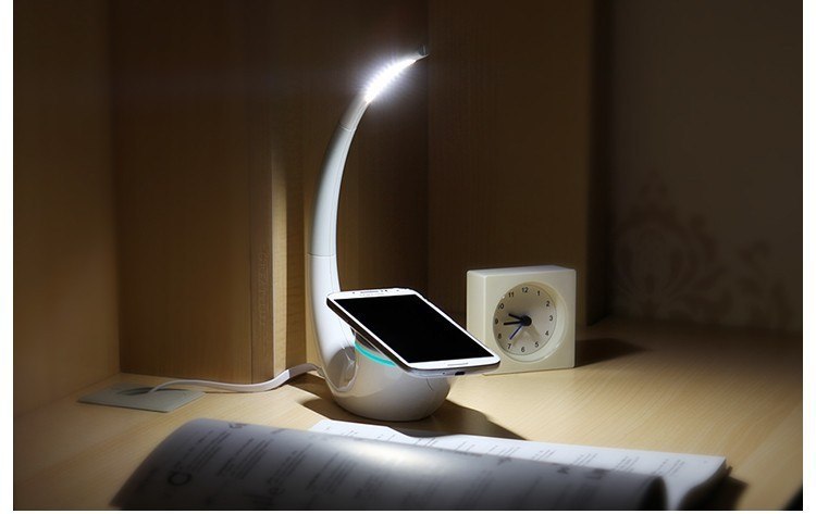 Touch-Dim Desk Lamp with Wireless Charger