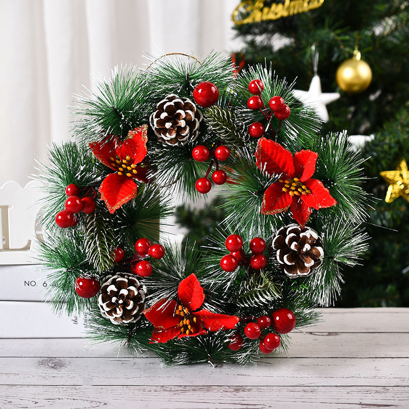 Christmas Pinecone & Berry Wreath