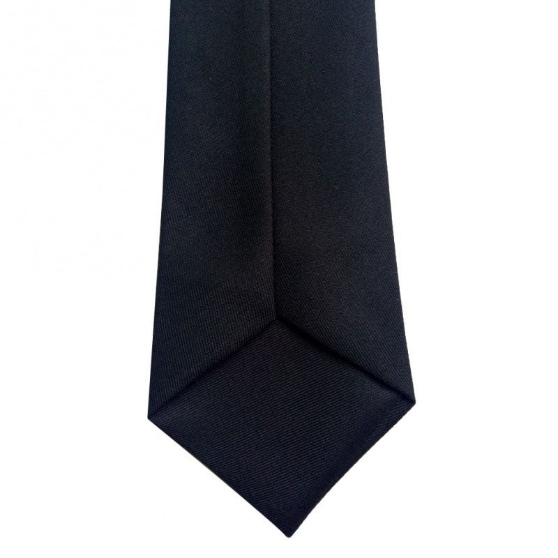 Black Buttoned Security Tie
