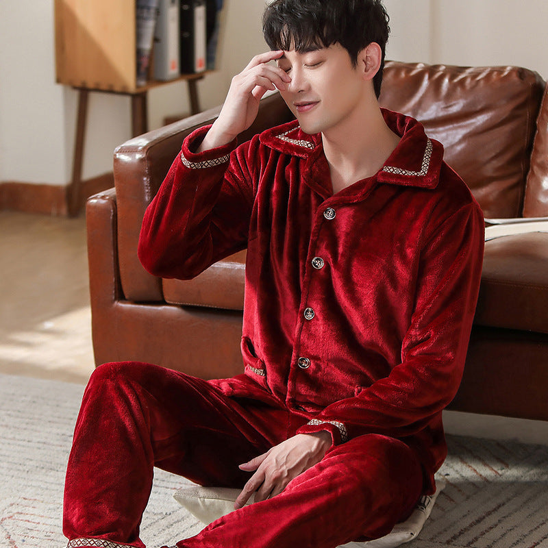 Men's Flannel Thermal Pajamas