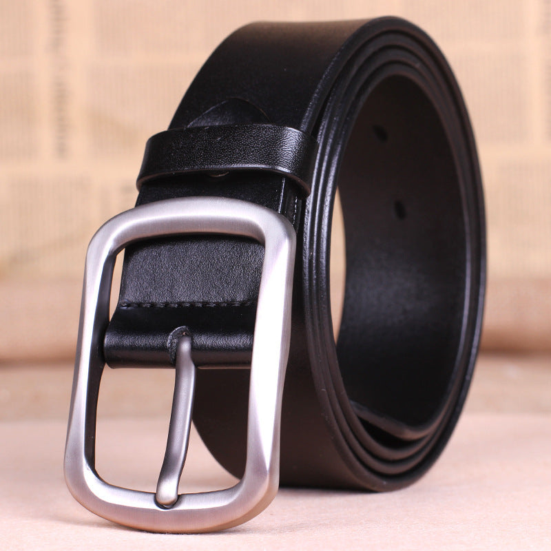 Men's Pure Leather Belt with Buckle