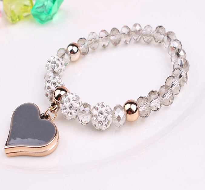 Crystal Heart Stretch Bracelet