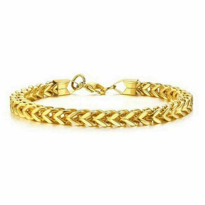 Stainless Steel Chain Bracelet — Men's
