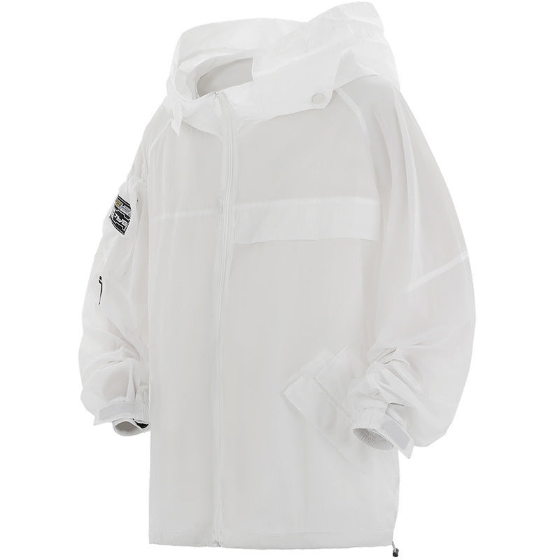 Men's Stand-Collar Hooded UV-Protection Jacket